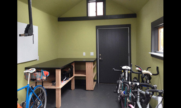 Remodeling garage into custom bike studio